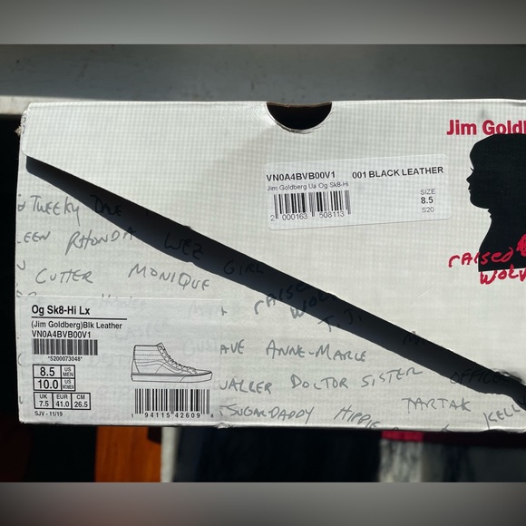 Vans Limited Edition Jim Goldberg {Raised by Wolves} Mens 8.5/Womens 10. - Picture 9 of 9